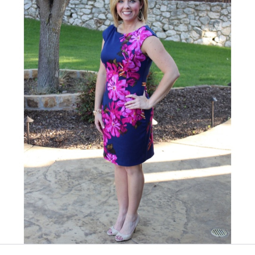 NWT Wisp Tressa Ponte Floral Dress